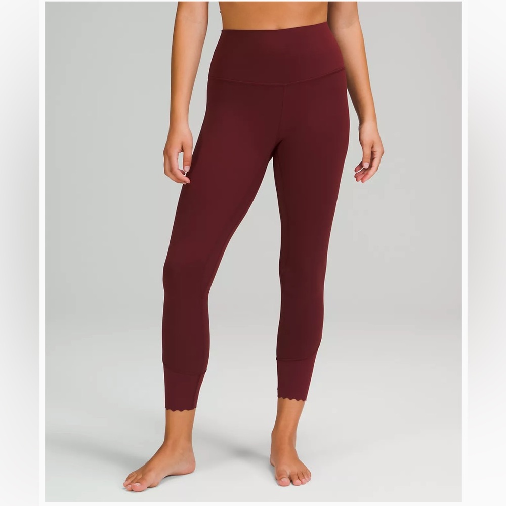 Lululemon Align Scallop Legging 23” Merlot